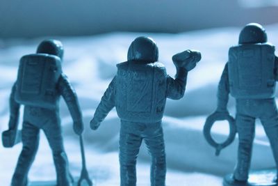 Blurred motion of woman