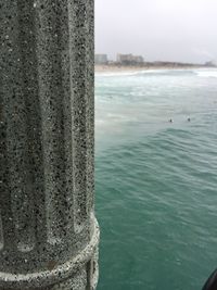 Close-up of sea against sky