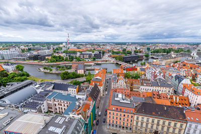 Cityscape of wroclaw, poland