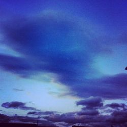 Low angle view of cloudy sky