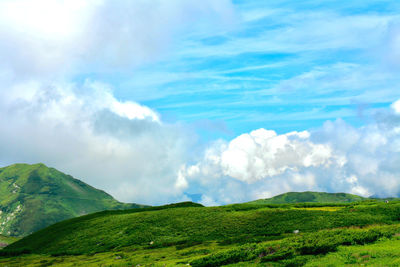 Panoramic view of landscape against sky