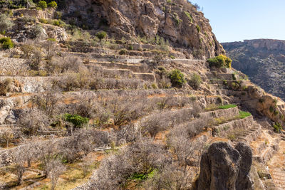 View of rock formations