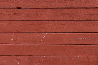 Full frame shot of red wall