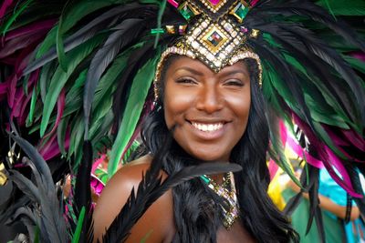 Portrait of smiling young woman