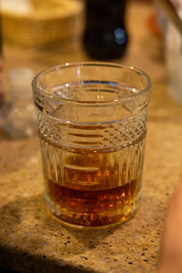 Close-up of drink on table