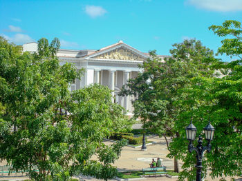 Facade of historic building