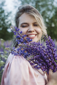 Beautiful girl in the field