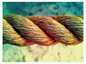 Close-up of rope against blurred background