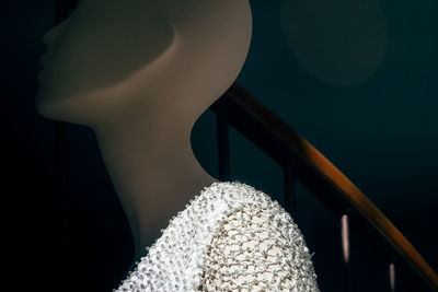 Close-up of mannequin