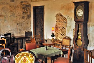 Chairs and table at home