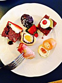 Close-up of served food