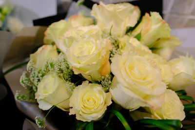 Close-up of rose bouquet