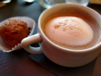 Close-up of coffee on table