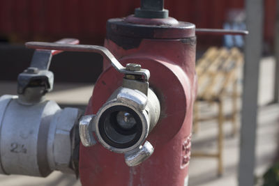 Close-up of fire hydrant