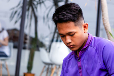 Portrait of young man