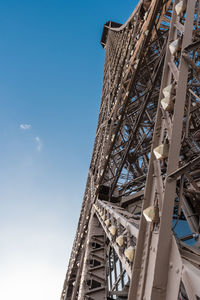 Low angle view of eiffel tower