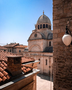 Low angle view of church