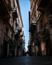 Street amidst buildings in town