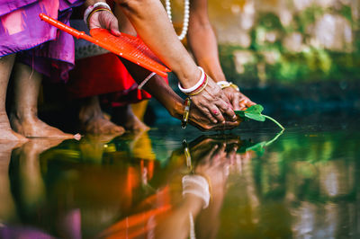 This is the part one of indian the hindu wedding rituals. close-up.