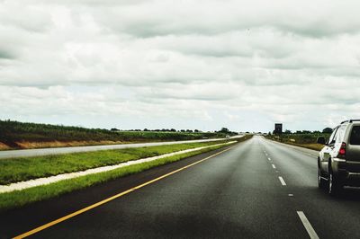 Road passing through landscape