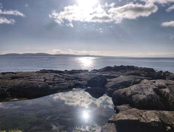 Scenic view of sea against sky