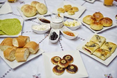 Close-up of served food