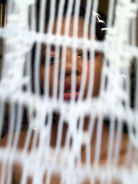 Close-up of snow on building