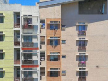 Low angle view of residential building