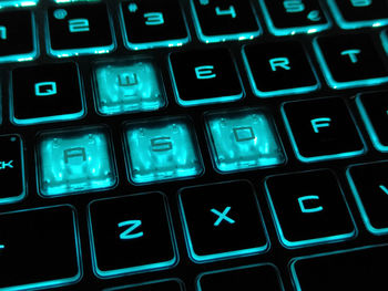 Close-up of computer keyboard