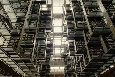 Low angle view of buildings in city