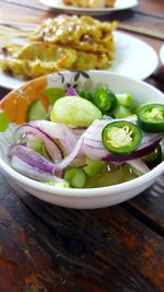 Close-up of salad in bowl