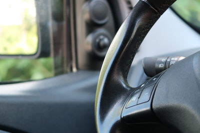 Close-up of vintage car