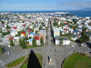 Aerial view of city