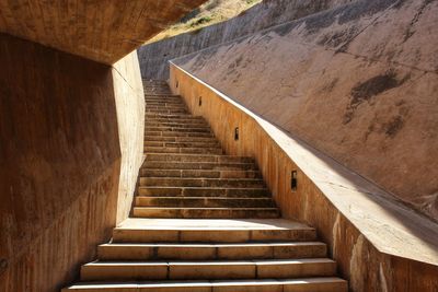 Low angle view of staircase in building