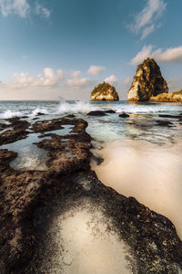 Scenic view of sea against sky