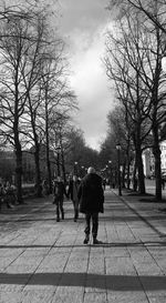 People walking on footpath