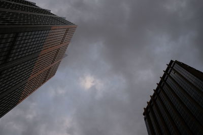 Low angle view of buildings against sky