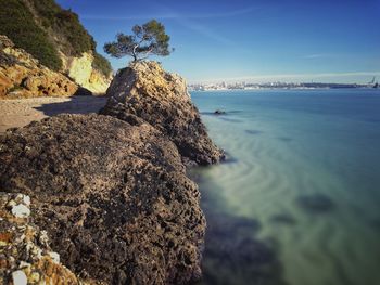 Scenic view of sea against sky