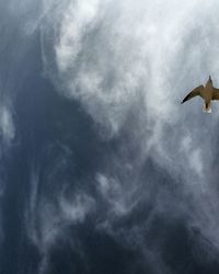 Low angle view of cloudy sky