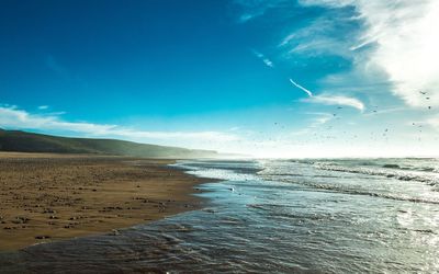 Scenic view of sea against sky