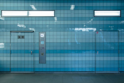 Public restroom at subway station