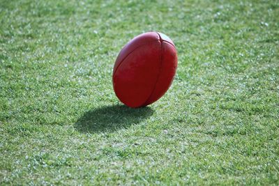 Close-up of ball on field