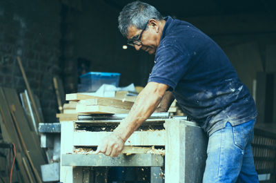 Man working in workshop