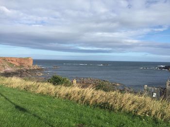 Scenic view of sea against sky