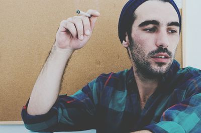 Portrait of young woman