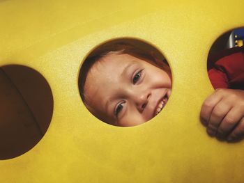 Portrait of boy smiling