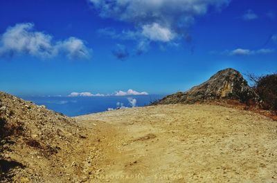 Panoramic view of beach against sky