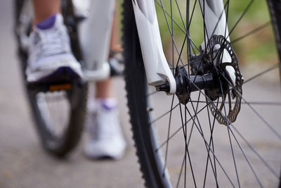 Close-up of bicycle