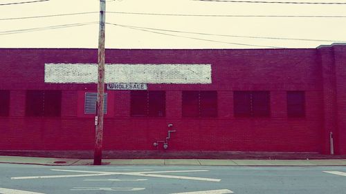 View of brick wall