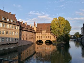 Buildings against sky in city